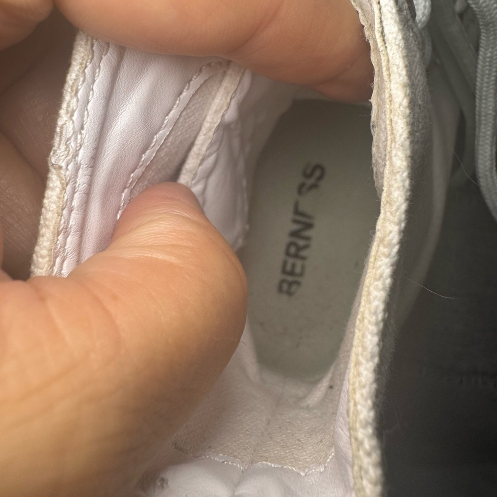 Berness High-Top White Sneakers Size 7 - Picture 7 of 9
